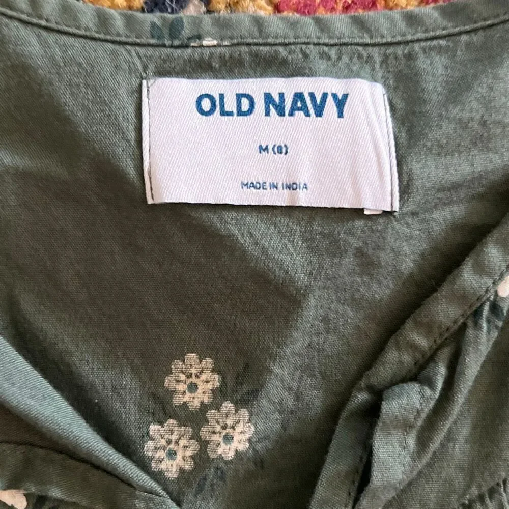 Floral Green Dress by Old Navy (8)